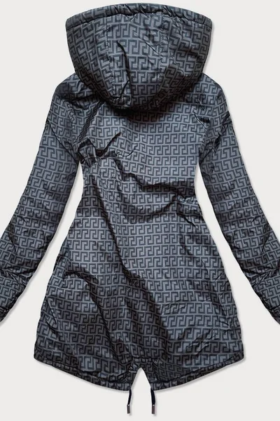 Černo-grafitová oboustranná bunda pro ženy X10O MHM