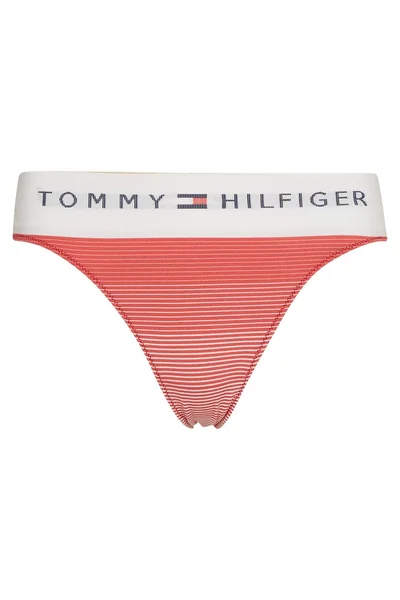 Dámské červené tanga Tommy Hilfiger - bezešvé pohodlí