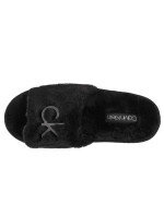 Dámské domácí pantofle SLIPPER SANDAL FUR W 3QO1 - Calvin Klein, černá 36 i10_P59902_1:2013_2:35_