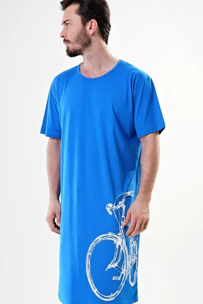 Košile s krátkým rukávem Velké kolo - modrá - pro pány