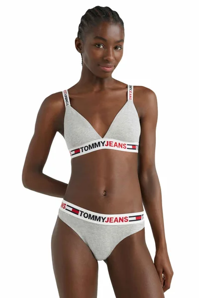 Dámská šedá tanga Tommy Hilfiger Jeans