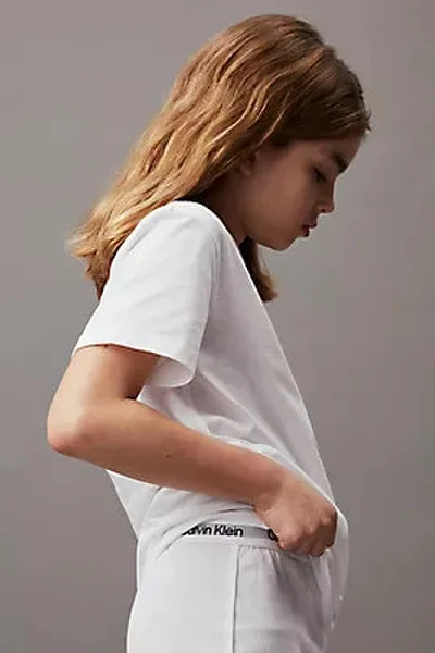 Chlapecké pyžamo KNIT PJ SET (SS + SHORT) Calvin Klein