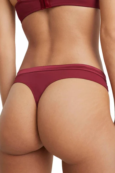 Dámská Tanga Tommy Hilfiger Burgundy