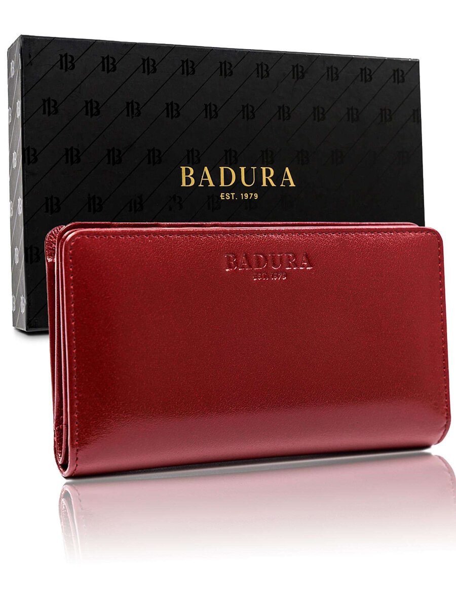 Dámská pánská peněženka 6EN BADURA FPrice, červená one size i10_P50844_1:19_2:416_