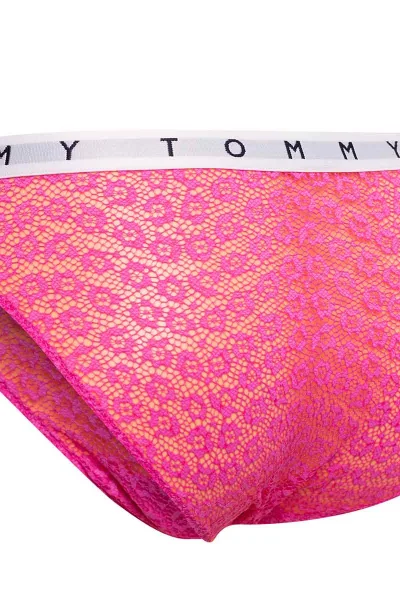 Tommy Hilfiger 3Pack Krajkové Tanga Kalhotky Žlutá/Růžová/Zelená