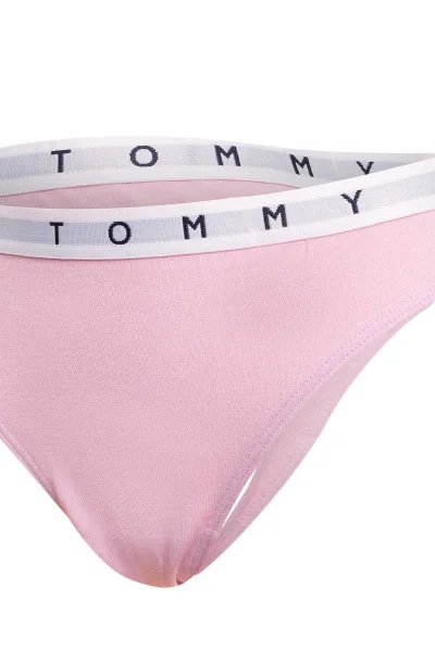 Tommy Hilfiger Dámská Tanga 3Pack Zelená/Růžová/Černá