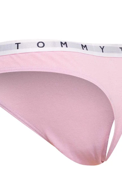 Tommy Hilfiger Dámská Tanga 3Pack Zelená/Růžová/Černá