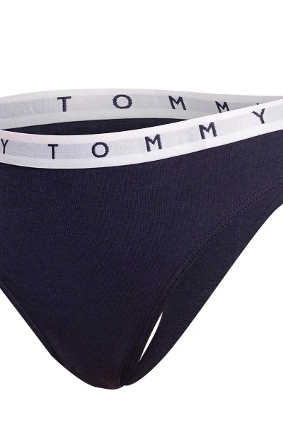 Tommy Hilfiger Dámská Tanga 3Pack Zelená/Růžová/Černá