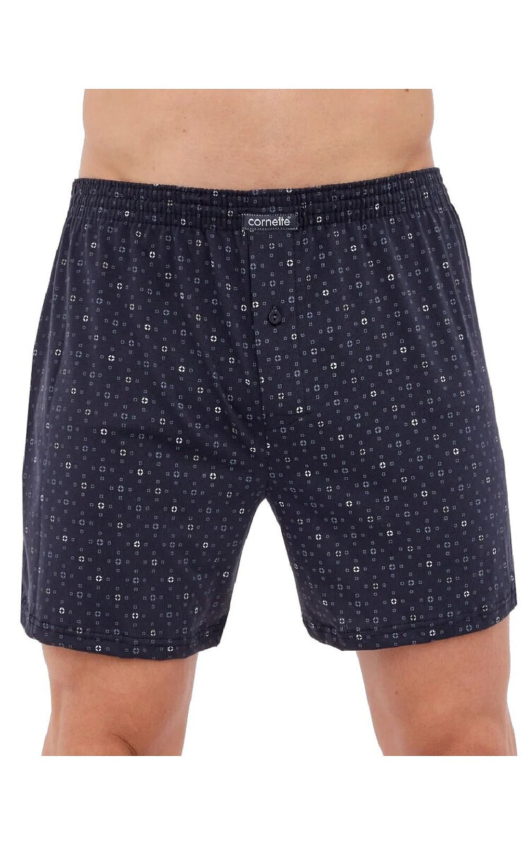 Pánské boxerky Cornette Comfort grafit kostkované, grafit L i384_79571971