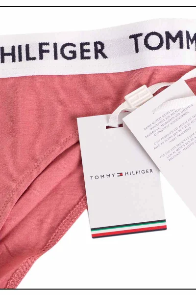 Dámská ekologická tanga Hilfiger prachově růžová Tommy Hilfiger