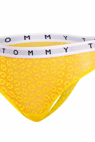 Tommy Hilfiger Tanga 3Pack - Žlutá/Zelená/Růžová