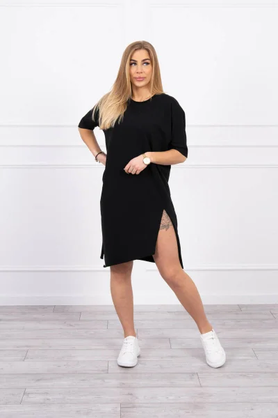 Dámské oversize černé šaty K-Fashion