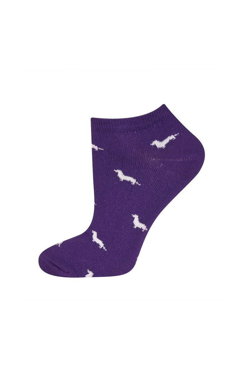 Dámské ponožky Soxo 28J1 Barevné vzory, fialová 35-40 i384_49645070