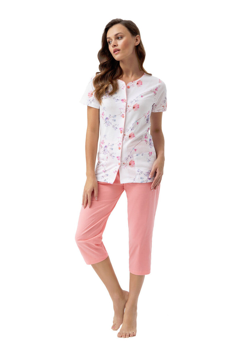 Růžové pohodlné pyžamo pro ženy Luna 4XL, Modrá 4XL i170_476-4XL-7