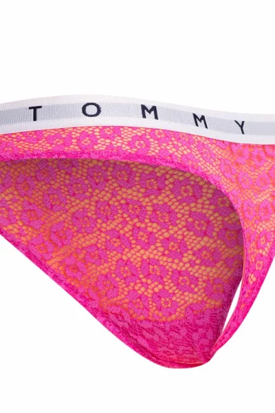 Tommy Hilfiger 3pack dámská tanga černá/růžová/modrá