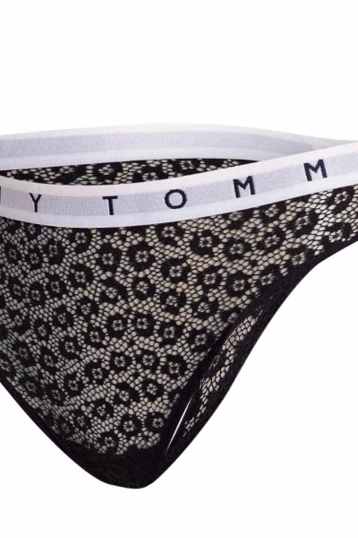 Tommy Hilfiger 3pack dámská tanga černá/růžová/modrá