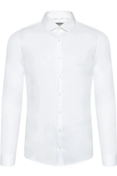 Košile Calvin Klein Slim Fit Structure bílá
