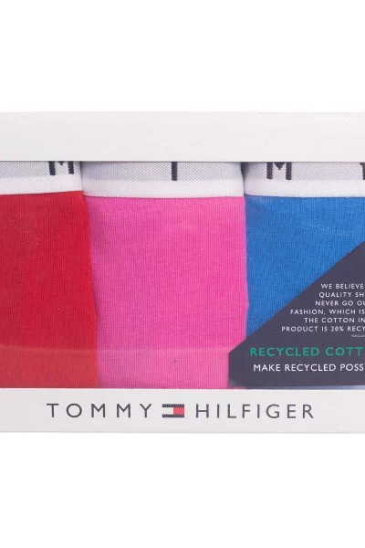 Tommy Hilfiger 3ks Dámské Tanga Červená/Růžová/Modrá