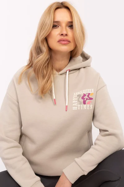 Dámská béžová halenka volný střih FPrice
