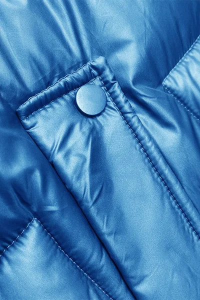 Modrá péřová dámská vesta s kapucí S'WEST