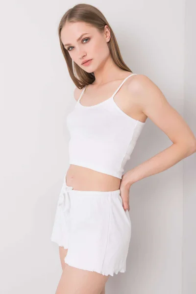 Dámský bílý crop top RUE PARIS FPrice