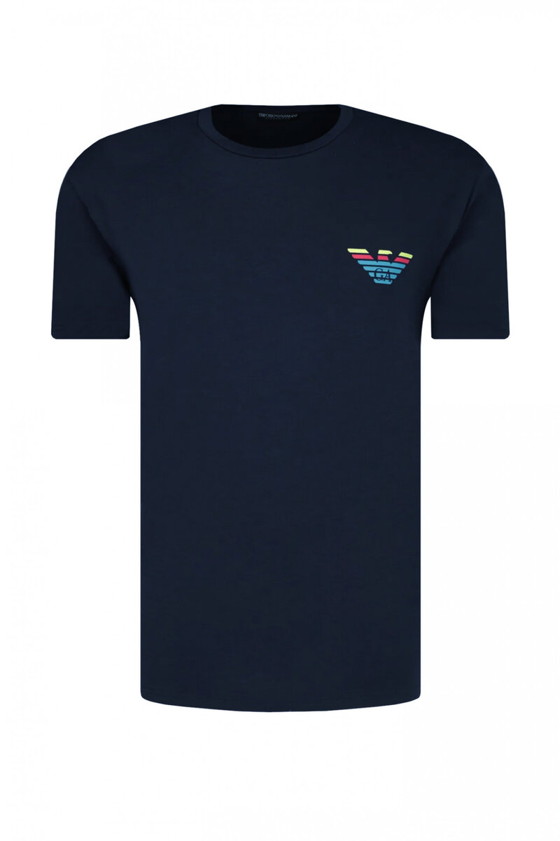 Pánské tričko 61T 8XR 0UWZ - Emporio Armani, tmavě modrá L i10_P47996_1:22_2:90_