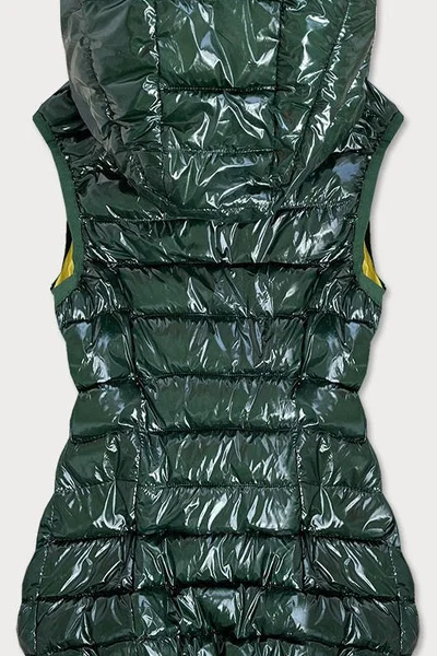Zelená dámská vesta s kontrastní podšívkou GF3IY2 S'WEST