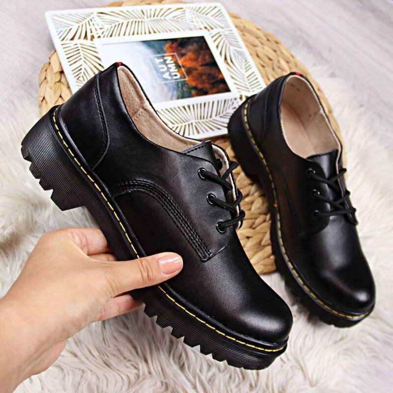 Dámské kožené boty W XA89 černé - Filippo, 36 i476_56637473