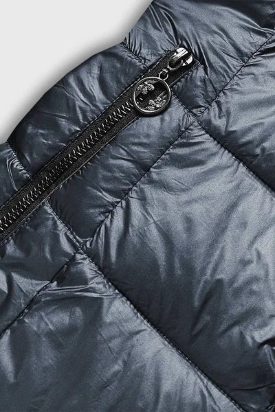 Kožíšková bunda S'WEST 2v1 šedá pro ženy