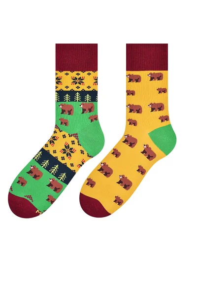 Pánské vzorované nepárové ponožky More 5162B
