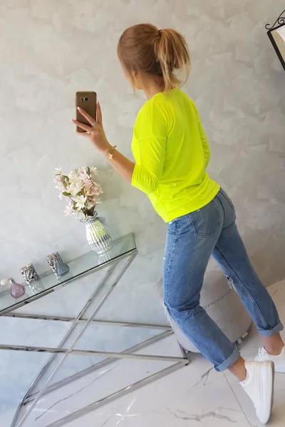 Dámská Halenka Neon V-výstřih K-Fashion