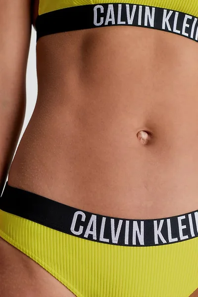 Lesklý spodní díl bikin s logem INTENSE POWER - Calvin Klein