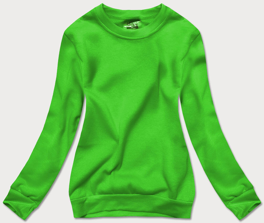 Zelená dámská tepláková mikina se stahovacími lemy Y1831 J.STYLE, odcienie zieleni XL (42) i392_19257-53