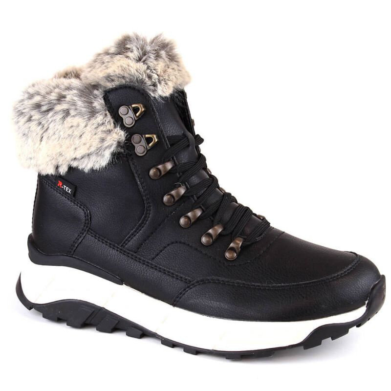 Zimní dámské kožené boty Rieker W black s nepromokavou membránou, 39 i476_10067431