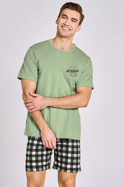 Mužské letní pyžamo Olivový Sen M-2XL
