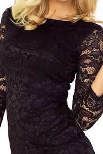Černé krajkové šaty pro dámy - Elegance by Numoco