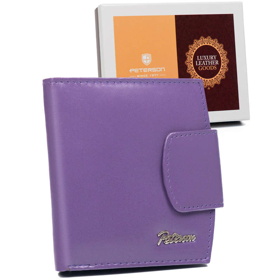 Kožená dámská peněženka s RFID Protect fialová, jedna velikost i523_5903051184215