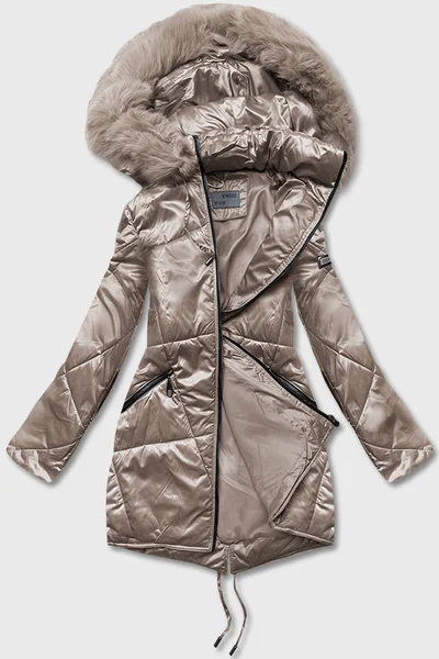 Klasická zateplená bunda s odnímatelnou kapucí pro ženy S'WEST