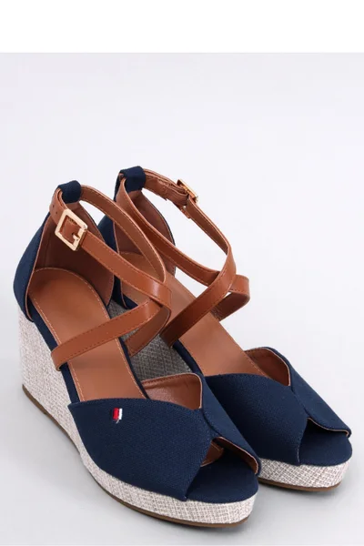 Křížové dámské sandály s vysokým klínem Inello