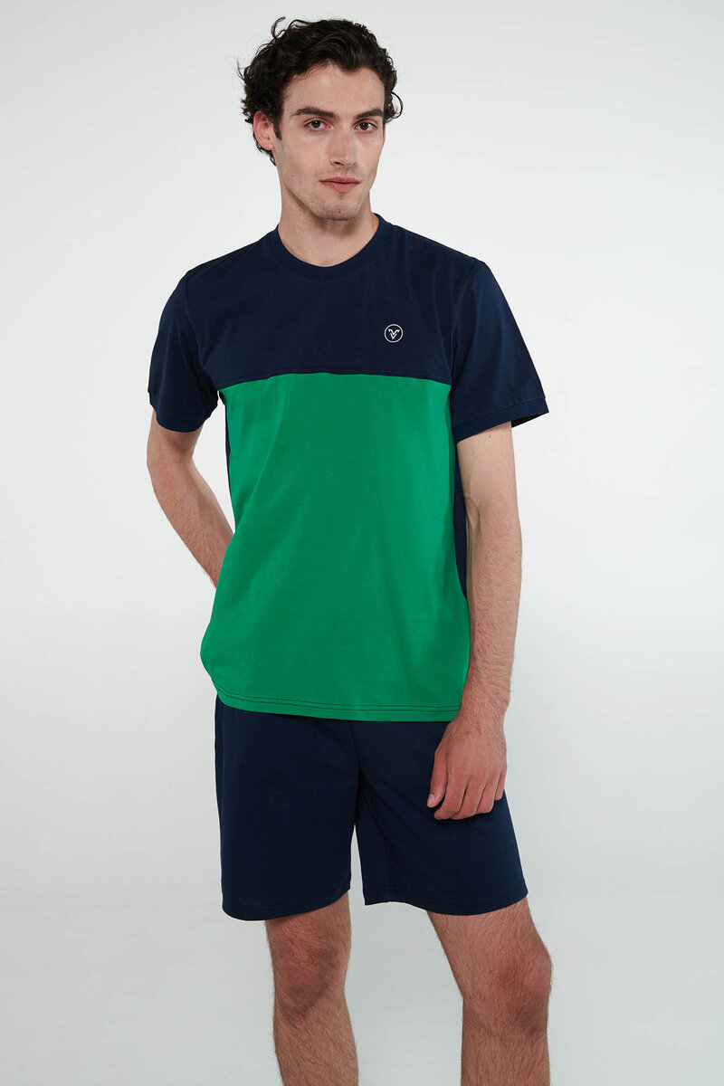 Letní svěží pyžamo pro muže Vamp, green jolly XL i512_20663_716_5