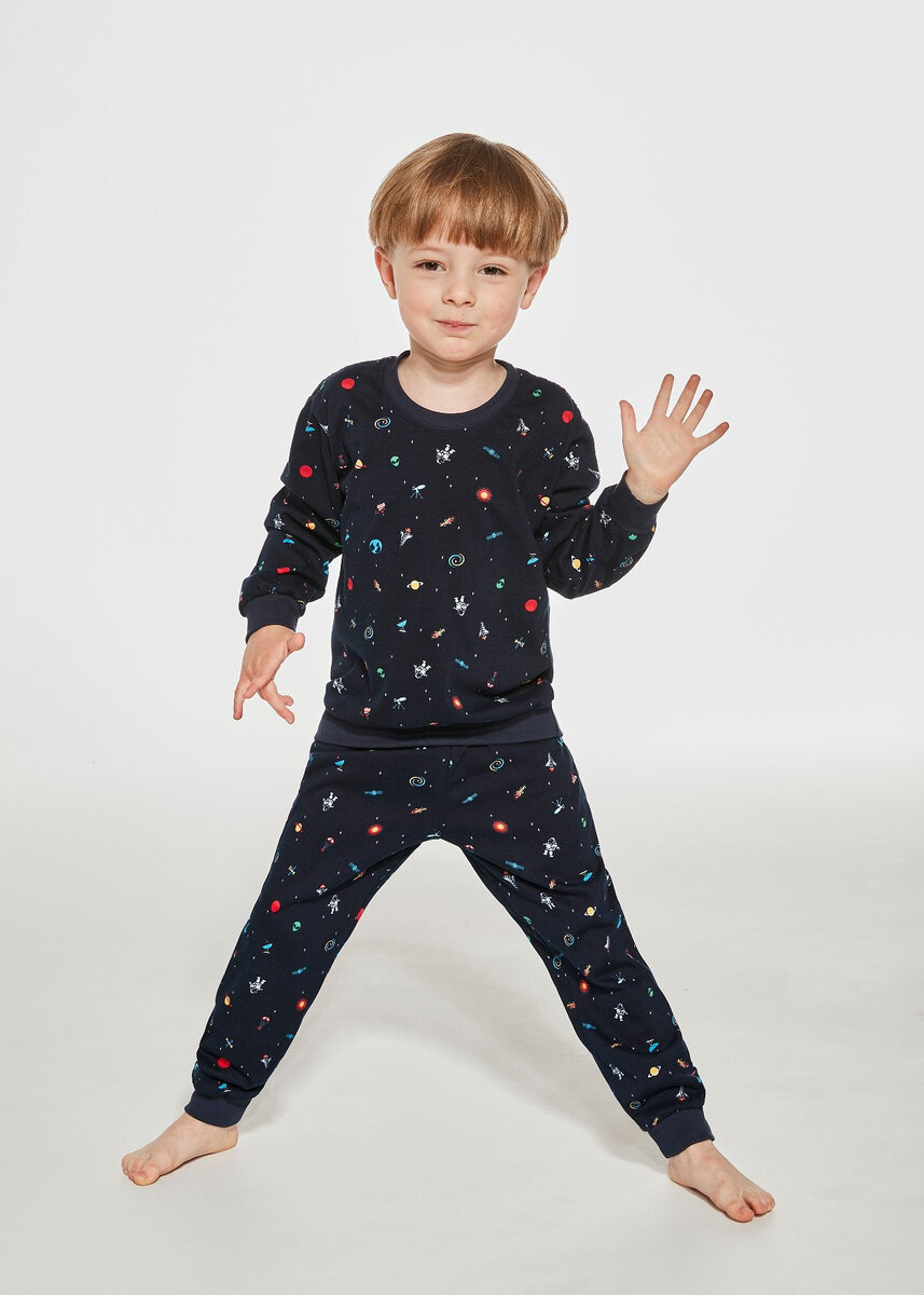 Kosmické chlapecké pyžamo Cornette Kids Boy, tmavě modrá 122-128 i384_91989919