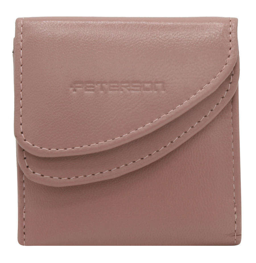 Růžová kůže Dámská peněženka Peterson 9x8,5 cm, jedna velikost i523_5903051184444