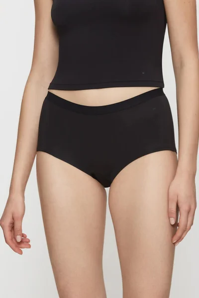 Dámské černé kalhotky Boyshort Smart Natural - Triumph