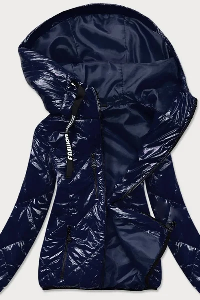 Dámská tmavě modrá prošívaná bunda s kapucí 26X59 S'WEST