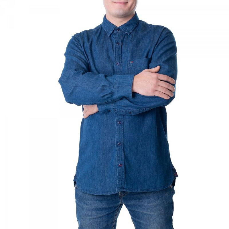Modrá pánská džínová košile Tommy Hilfiger M, S i476_96213838