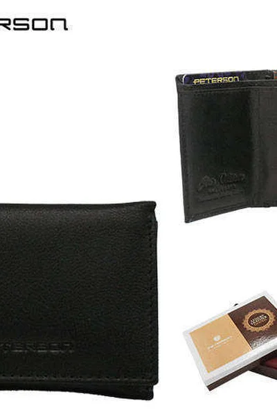 Kožená peněženka Peterson® černá - FPrice