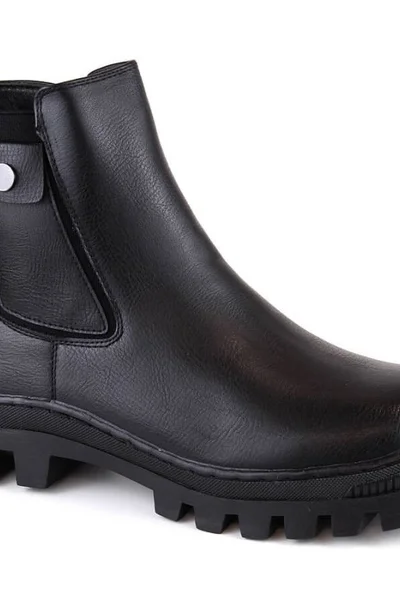 Černé zateplené dámské boty Potocki pro podzim a zimu