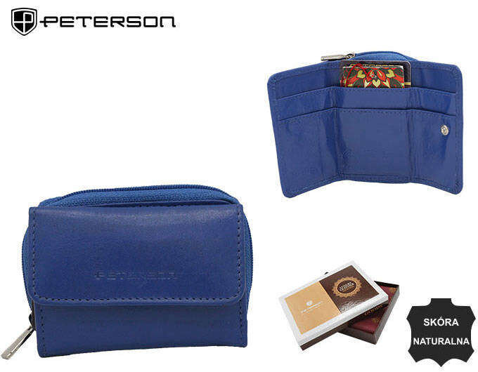 Modrá dámská kůže Peterson peněženka, jedna velikost i523_5903051199738