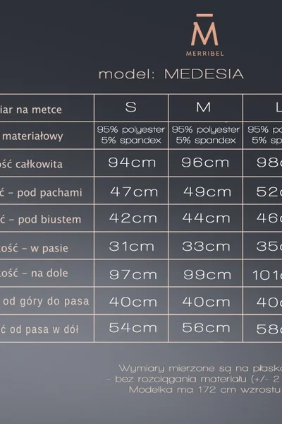 Modré šaty Medesia - Merribel