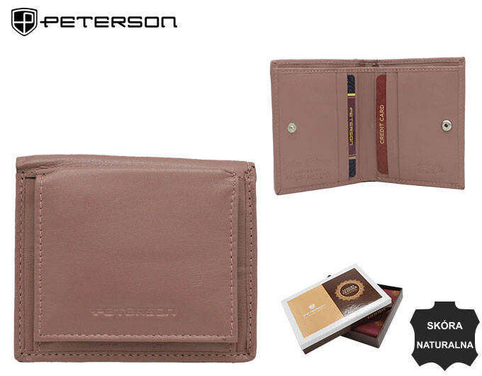 Růžová dámská kůže Peterson® peněženka, jedna velikost i523_5903051199776